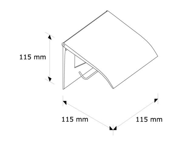 Uchwyt do papieru toaletowego metalowy, kolor BIAŁY Uchwyt do papieru toaletowego metalowy, kolor BIAŁY