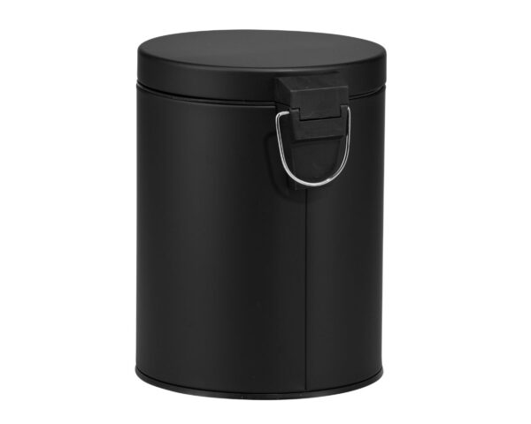 KOSZ PEDAŁOWY KLASIK, POJEMNOŚĆ 5 L, METALOWY, CZARNY MATOWY KOSZ PEDAŁOWY KLASIK, POJEMNOŚĆ 5 L, METALOWY, CZARNY MATOWY