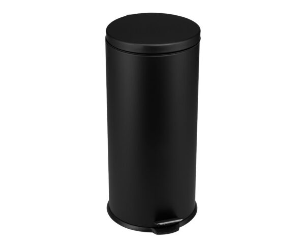 KOSZ PEDAŁOWY KLASIK, POJEMNOŚĆ 30 L, METALOWY, CZARNY MATOWY KOSZ PEDAŁOWY KLASIK, POJEMNOŚĆ 30 L, METALOWY, CZARNY MATOWY