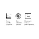 Kosz prostokątny CUBE, pojemność 12 l, stal matowa