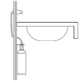 Dozownik mydła w płynie ścienny WALEC, wersja matowa