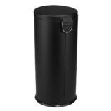 KOSZ PEDAŁOWY KLASIK, POJEMNOŚĆ 30 L, METALOWY, CZARNY MATOWY
