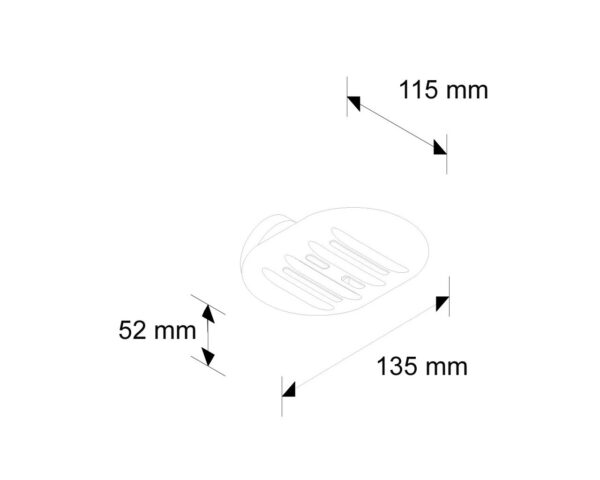 Mydelniczka chromowana Mydelniczka chromowana