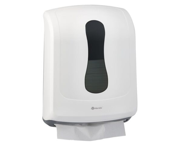 Pojemnik na ręczniki składane MERIDA ONE SLIM, tworzywo ABS, biały Pojemnik na ręczniki składane MERIDA ONE SLIM, tworzywo ABS, biały