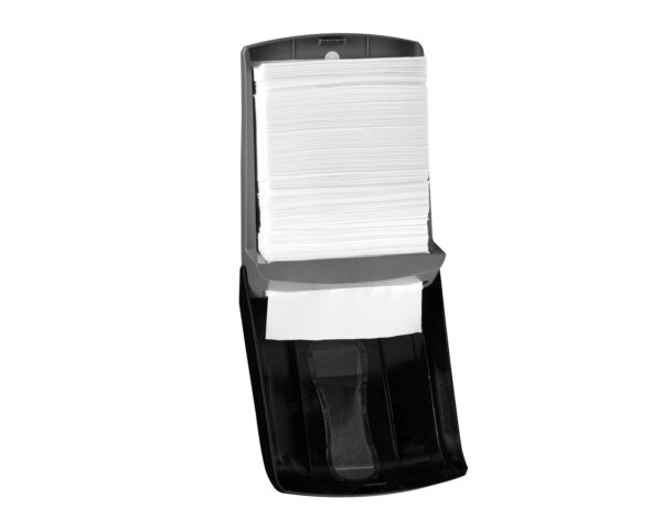 Pojemnik na ręczniki składane MERIDA ONE SLIM, tworzywo ABS, czarny Pojemnik na ręczniki składane MERIDA ONE SLIM, tworzywo ABS, czarny