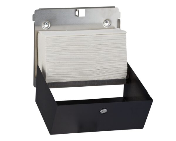 Pojemnik na ręczniki składane MERIDA STELLA SLIM BLACK LINE MINI, czarny Pojemnik na ręczniki składane MERIDA STELLA SLIM BLACK LINE MINI, czarny