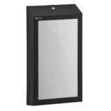 Pojemnik na ręczniki składane z lustrem ze stali SuperMirror „2w1" MERIDA STELLA SLIM BLACK LINE MEGA COMBO, czarny