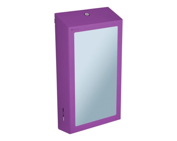 Pojemnik na ręczniki składane z lustrem ze stali SuperMirror „2w1" MERIDA STELLA SLIM VIOLET LINE MEGA COMBO, fioletowy Pojemnik na ręczniki składane z lustrem ze stali SuperMirror „2w1" MERIDA STELLA SLIM VIOLET LINE MEGA COMBO, fioletowy