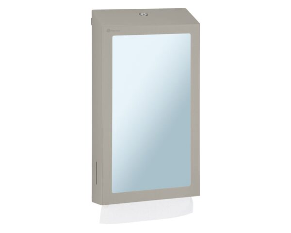Pojemnik na ręczniki składane z lustrem ze stali SuperMirror „2w1" MERIDA STELLA SLIM STONE GREY LINE MEGA COMBO, szary kamienny Pojemnik na ręczniki składane z lustrem ze stali SuperMirror „2w1" MERIDA STELLA SLIM STONE GREY LINE MEGA COMBO, szary kamienny