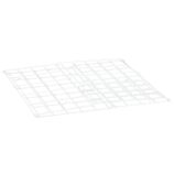 Kosz siatkowy stojący o poj. 47 l, wykonany z prętów powlekanych białym polietylenem