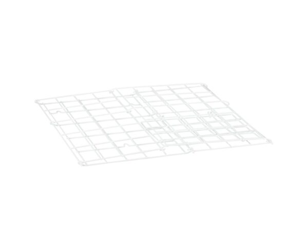 Kosz siatkowy stojący o poj. 47 l, wykonany z prętów powlekanych białym polietylenem Kosz siatkowy stojący o poj. 47 l, wykonany z prętów powlekanych białym polietylenem