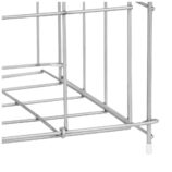 Kosz siatkowy stojący o poj. 47 l, wykonany z prętów ze stali nierdzewnej