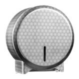 Pojemnik na papier toaletowy MERIDA INOX DESIGN MINI - HONEYCOMB