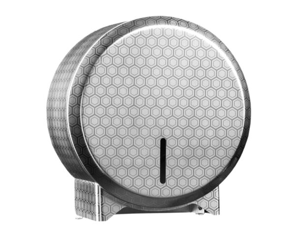 Pojemnik na papier toaletowy MERIDA INOX DESIGN MINI - HONEYCOMB