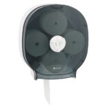 Pojemnik na cztery rolki papieru toaletowego bez gilzy MERIDA ONE, tworzywo ABS, biały