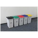 Kosz z tworzywa do segregacji mały 33 l