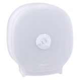 Pojemnik na cztery rolki papieru toaletowego bez gilzy MERIDA HARMONY za 75 zł netto przy zakupie 2 kartonów papiery toaletowego MERIDA OPTIMUM POB301 (36 x 85 m = 3060 m, 12 240 listków)