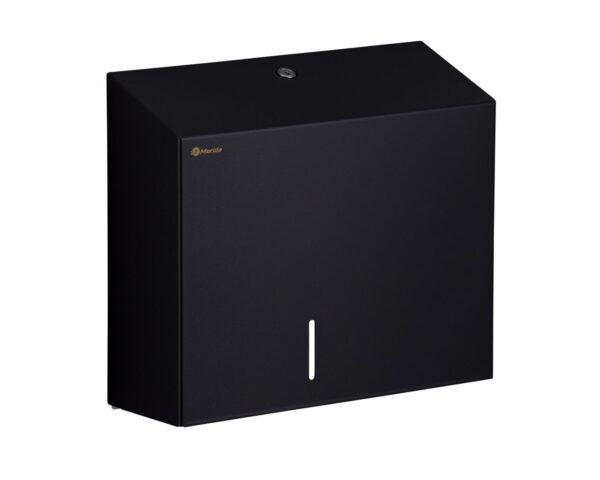 Pojemnik na papier toaletowy MERIDA STELLA DUO BLACK LINE z uchwytem na resztkę rolki papieru, średnica papieru do 20 cm, czarny Pojemnik na papier toaletowy MERIDA STELLA DUO BLACK LINE z uchwytem na resztkę rolki papieru, średnica papieru do 20 cm, czarny