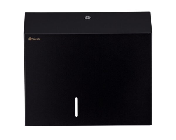 Pojemnik na papier toaletowy MERIDA STELLA DUO BLACK LINE z uchwytem na resztkę rolki papieru, średnica papieru do 20 cm, czarny Pojemnik na papier toaletowy MERIDA STELLA DUO BLACK LINE z uchwytem na resztkę rolki papieru, średnica papieru do 20 cm, czarny