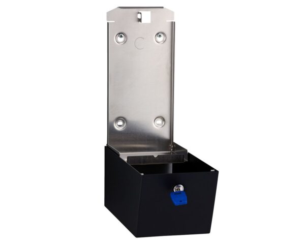 Pojemnik na papier toaletowy w listkach MERIDA STELLA BLACK LINE, pojemność do 450 szt., czarny Pojemnik na papier toaletowy w listkach MERIDA STELLA BLACK LINE, pojemność do 450 szt., czarny