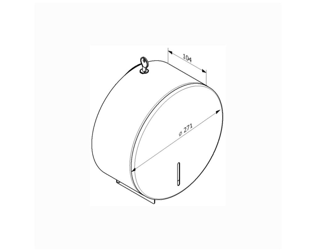 Pojemnik na papier toaletowy MERIDA STELLA GREEN LINE MAXI, średnica papieru do 23 cm, zielony