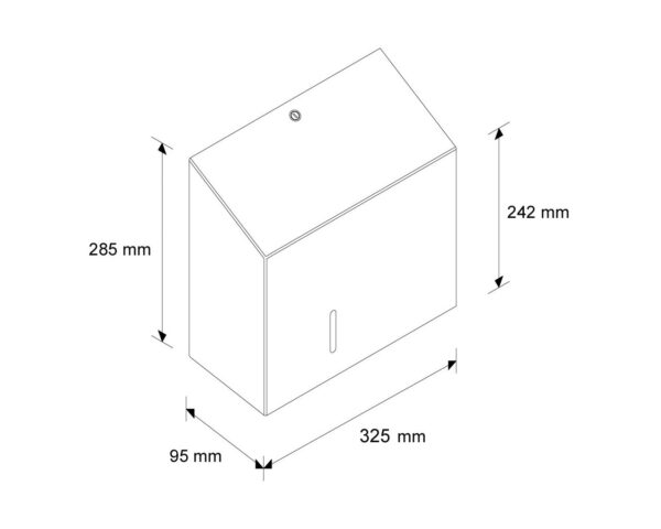 Pojemnik na papier toaletowy MERIDA INOX DESIGN DUO - ICICLE Pojemnik na papier toaletowy MERIDA INOX DESIGN DUO - ICICLE