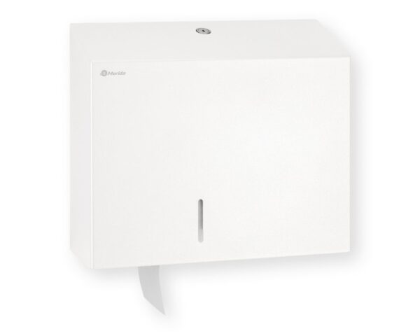 Pojemnik na papier toaletowy MERIDA STELLA WHITE LINE MAXI, średnica papieru do 23 cm, biały Pojemnik na papier toaletowy MERIDA STELLA WHITE LINE MAXI, średnica papieru do 23 cm, biały