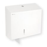 Pojemnik na papier toaletowy MERIDA STELLA WHITE LINE MAXI, średnica papieru do 23 cm, biały