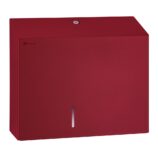 Pojemnik na papier toaletowy MERIDA STELLA RED LINE MAXI, średnica papieru do 23 cm, czerwony