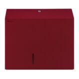 Pojemnik na papier toaletowy MERIDA STELLA DUO RED LINE z uchwytem na resztkę rolki papieru, średnica papieru do 20 cm, czerwony