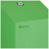 Pojemnik na papier toaletowy w listkach MERIDA STELLA GREEN LINE, pojemność do 450 szt., zielony