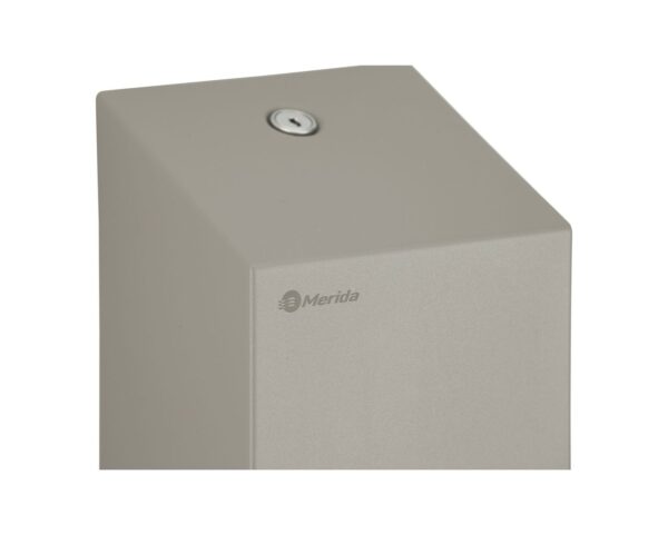 Pojemnik na papier toaletowy w listkach MERIDA STELLA STONE GREY LINE, pojemność do 450 szt., szary kamienny Pojemnik na papier toaletowy w listkach MERIDA STELLA STONE GREY LINE, pojemność do 450 szt., szary kamienny