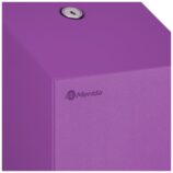 Pojemnik na papier toaletowy w listkach MERIDA STELLA VIOLET LINE, pojemność do 450 szt., fioletowy