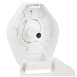 Pojemnik na papier toaletowy MERIDA TOP MINI, tworzywo ABS, biały, okienko niebieskie