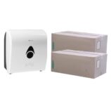 Podajnik ręczników MERIDA COMO za 75 zł netto przy zakupie 2 kartonów ręczników AUTOMATIC RAB301