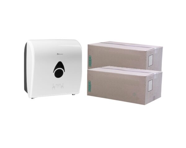 Podajnik ręczników MERIDA COMO za 75 zł netto przy zakupie 2 kartonów ręczników AUTOMATIC RAB301