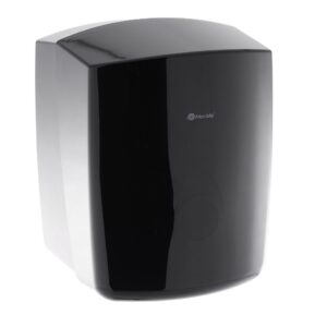 Pojemnik na ręczniki papierowe w rolach MERIDA COMO, tworzywo ABS, czarny