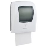 Automatyczny bezdotykowy podajnik ręczników papierowych w rolach MERIDA ONE AUTOMATIC MAXI, tworzywo ABS, biały