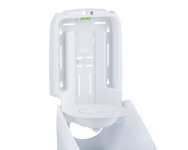 Pojemnik na ręczniki papierowe w roli w systemie listkowym MERIDA HARMONY CENTER PULL, tworzywo, biały transparentny Pojemnik na ręczniki papierowe w roli w systemie listkowym MERIDA HARMONY CENTER PULL, tworzywo, biały transparentny