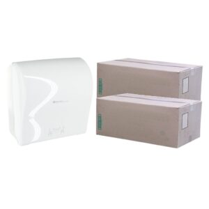 Podajnik ręczników MERIDA SOLID za 100 zł netto przy zakupie 2 kartonów ręczników MERIDA CLASSIC AUTOMATIC RAB301