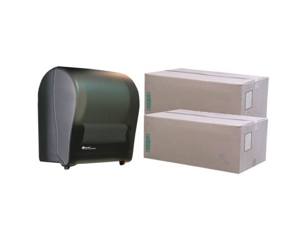 Podajnik ręczników MERIDA SOLID za 100 zł netto przy zakupie 2 kartonów ręczników AUTOMATIC RAB301