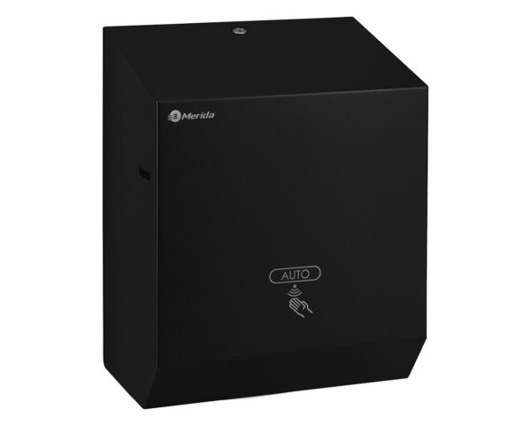 Automatyczny bezdotykowy podajnik ręczników papierowych w rolach MERIDA STELLA BLACK LINE AUTOMATIC MAXI, czarny Automatyczny bezdotykowy podajnik ręczników papierowych w rolach MERIDA STELLA BLACK LINE AUTOMATIC MAXI, czarny
