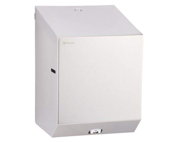 Pojemnik na ręczniki papierowe w rolach MERIDA STELLA MAXI, stal polerowana Pojemnik na ręczniki papierowe w rolach MERIDA STELLA MAXI, stal polerowana