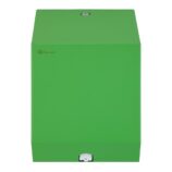 Pojemnik na ręczniki papierowe w rolach lub papier toaletowy w systemie listkowym MERIDA STELLA GREEN LINE MINI, zielony