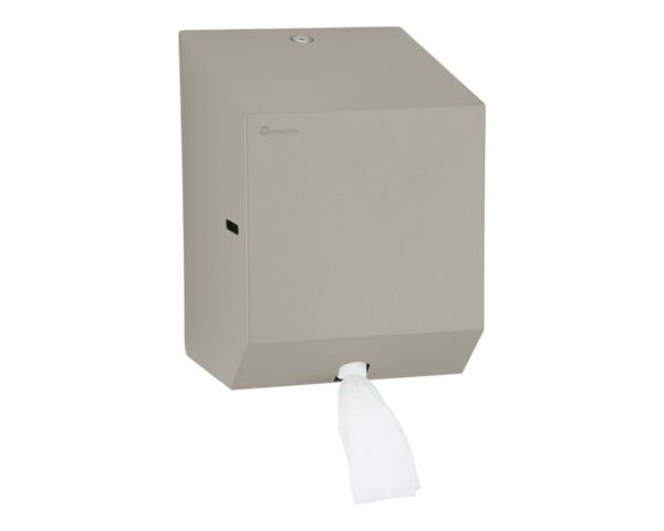 Pojemnik na ręczniki papierowe w rolach lub papier toaletowy w systemie listkowym MERIDA STELLA STONE GREY LINE MINI, szary kamienny Pojemnik na ręczniki papierowe w rolach lub papier toaletowy w systemie listkowym MERIDA STELLA STONE GREY LINE MINI, szary kamienny