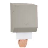 Mechaniczny podajnik ręczników papierowych w rolach MERIDA STELLA STONE GREY LINE, szary kamienny