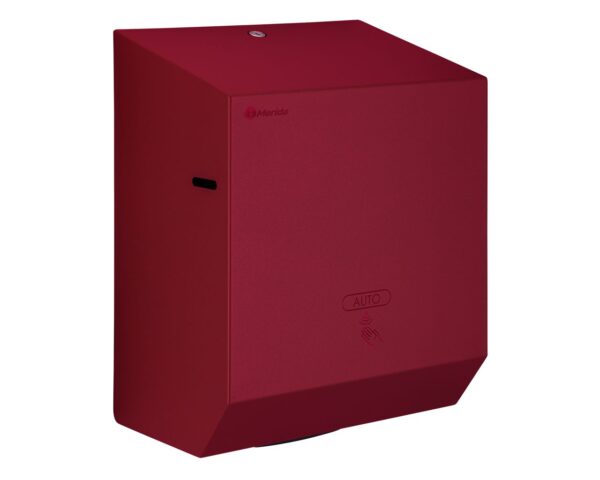 Automatyczny bezdotykowy podajnik ręczników papierowych w rolach MERIDA STELLA RED LINE AUTOMATIC MAXI, czerwony Automatyczny bezdotykowy podajnik ręczników papierowych w rolach MERIDA STELLA RED LINE AUTOMATIC MAXI, czerwony
