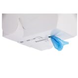 Pojemnik na ręczniki papierowe w rolach MERIDA TOP MAXI, tworzywo ABS, biały, okienko szare