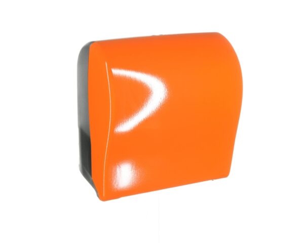 Mechaniczny podajnik ręczników w rolach MERIDA UNIQUE SOLID CUT ORANGE SPARK LINE