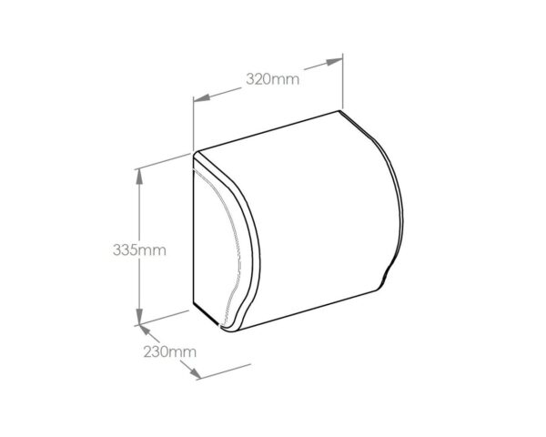 Mechaniczny podajnik ręczników w rolach MERIDA UNIQUE LUX CUT MARBLE LINE Mechaniczny podajnik ręczników w rolach MERIDA UNIQUE LUX CUT MARBLE LINE
